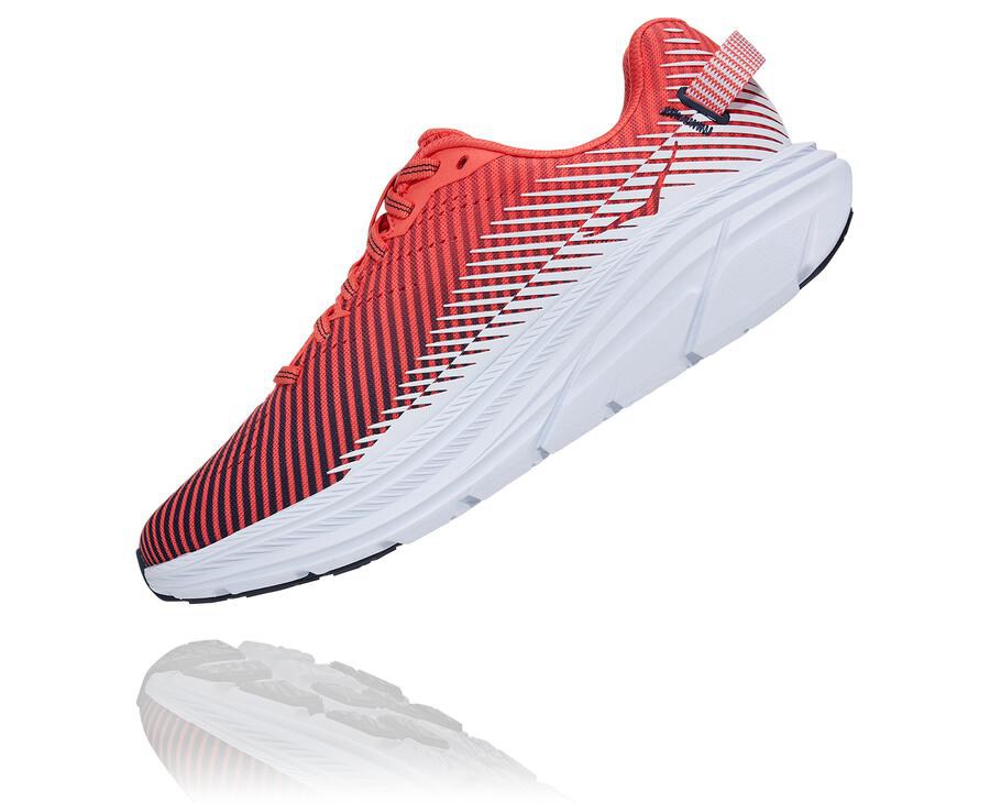 Tenis Hoka One One Feminino Vermelhas/Branco - Rincon 2 - 106-SJCAWB